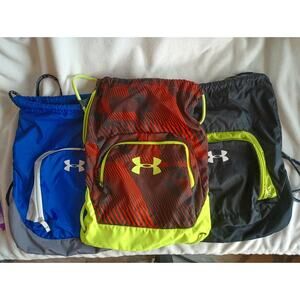 Lot Of 3 Under Armour Undeniable Cinch Backpacks